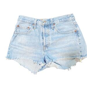 Levi's 501 button fly cutoff denim shorts